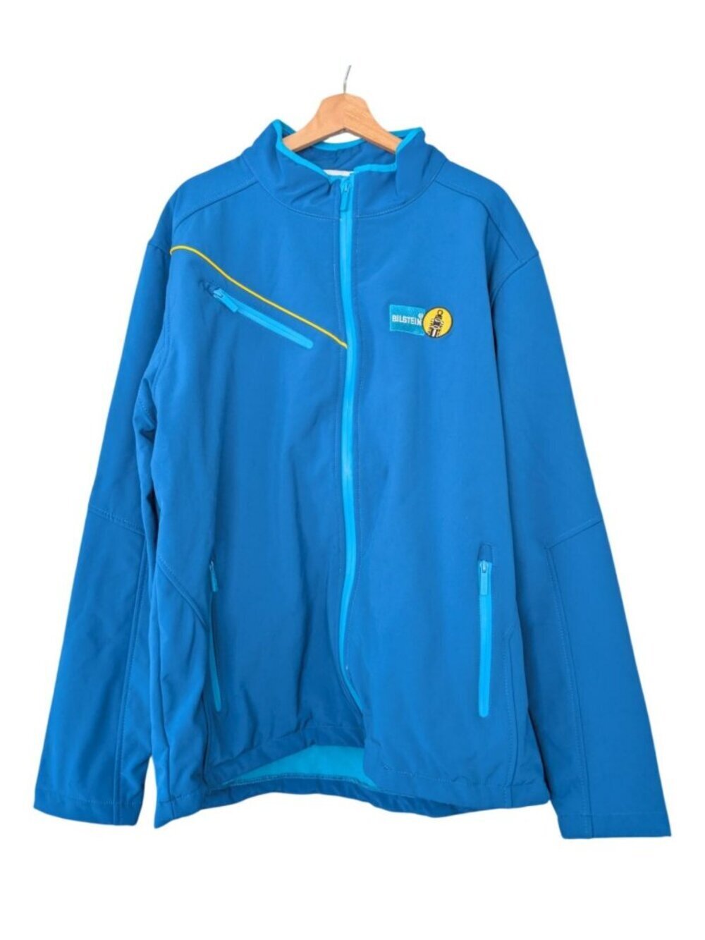 Bilstein Racing Auto Blue Soft Shell Full Zip Jacket Mens XXL Motorsport